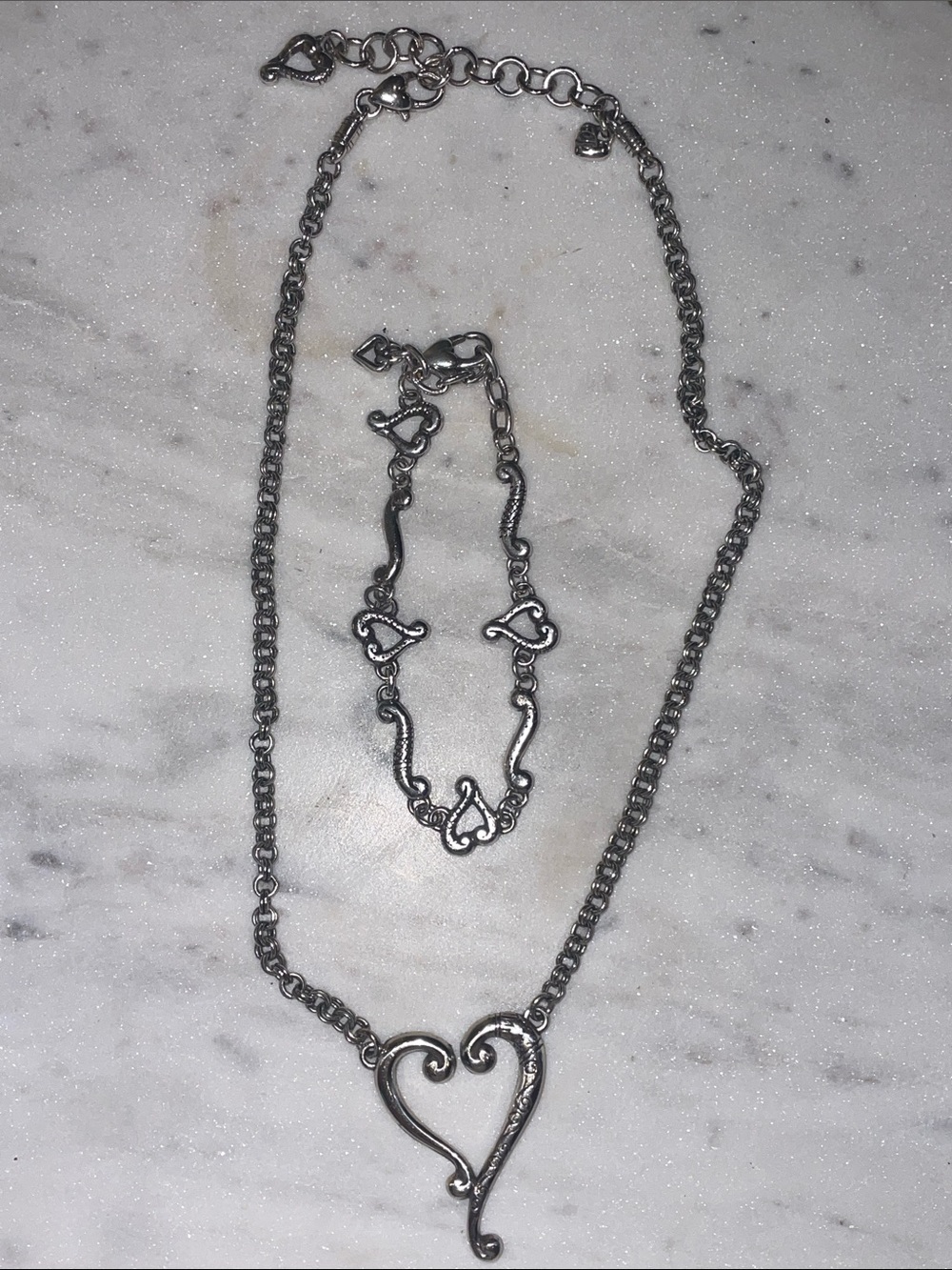 Brighton Tuscan Heart Necklace and Bracelet Set